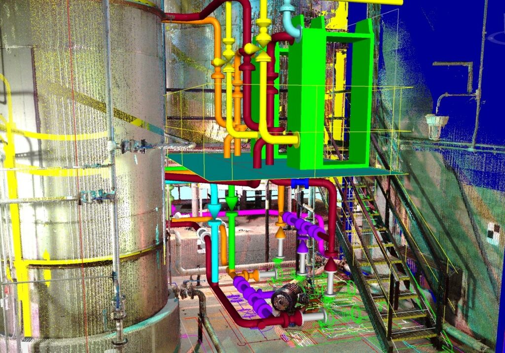 3D Scan with New Piping